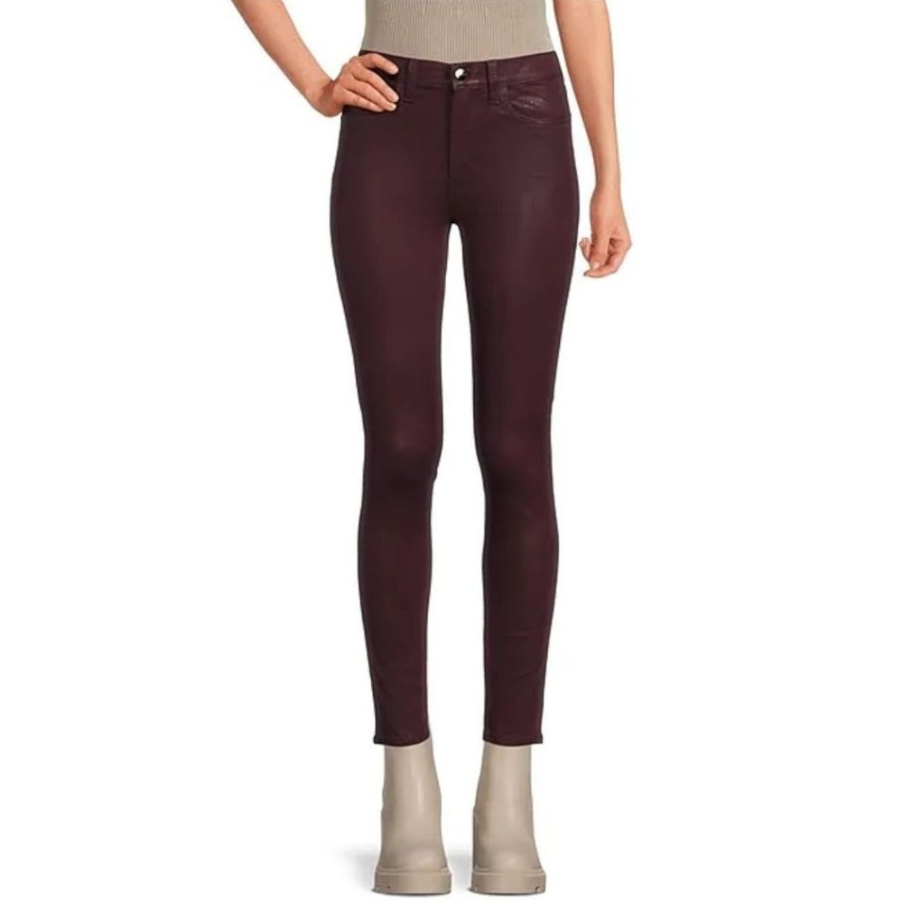 Joe's The Charlie High-Rise Coated Skinny Jeans